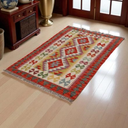 Kilim szőnyeg Chobi 142x96 kézi szövésű afgán gyapjú kilim