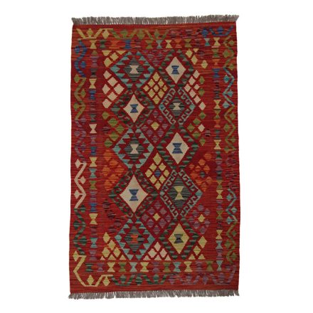 Etnikai Kilim szőnyeg Chobi 161x102 kézi szövésű afgán gyapjú kilim