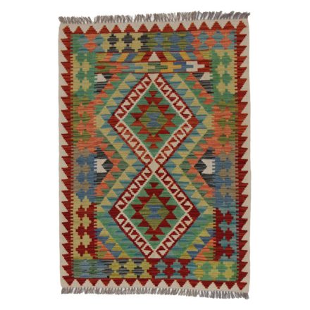 Kilim szőnyeg Chobi 142x103 kézi szövésű afgán gyapjú kilim