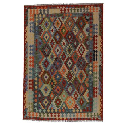 Kilim szőnyeg Chobi 205x295 kézi szövésű afgán gyapjú kilim