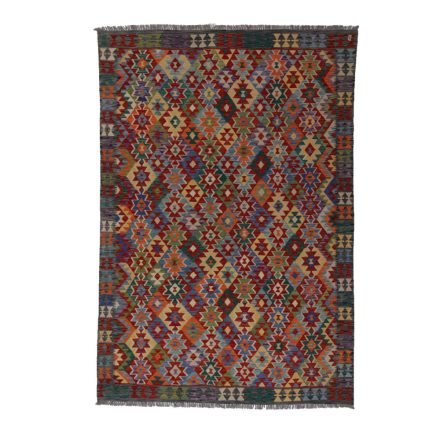 Kilim szőnyeg Chobi 203x296 kézi szövésű afgán gyapjú kilim