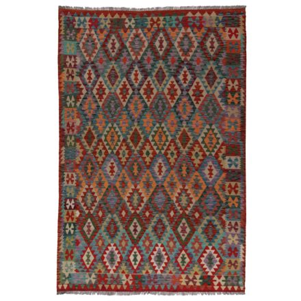 Chobi Kilim szőnyeg 201x288 kézi szövésű afgán gyapjú kilim