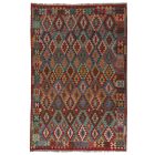 Chobi Kilim szőnyeg 201x288 kézi szövésű afgán gyapjú kilim