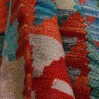 Chobi Kilim szőnyeg 201x288 kézi szövésű afgán gyapjú kilim