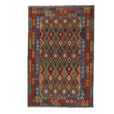 Chobi Kilim szőnyeg 202x300 kézi szövésű afgán gyapjú kilim