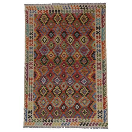 Kilim szőnyeg Chobi 197x282 kézi szövésű afgán gyapjú kilim