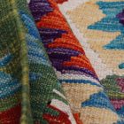 Chobi Kilim szőnyeg 213x287 kézi szövésű afgán gyapjú kilim