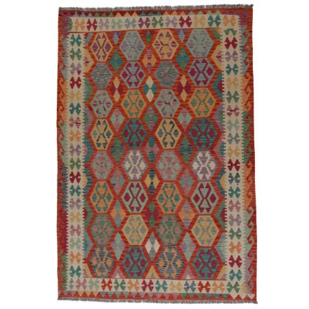 Kilim szőnyeg Chobi 203x292 kézi szövésű afgán gyapjú kilim