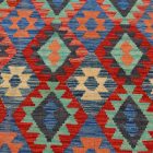 Kilim szőnyeg Chobi 203x296 kézi szövésű afgán gyapjú kilim