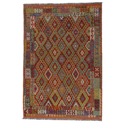 Kilim szőnyeg Chobi 205x287 kézi szövésű afgán gyapjú kilim