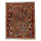 Chobi Kilim szőnyeg 238x299 kézi szövésű afgán gyapjú kilim