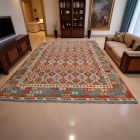 Chobi Kilim xszőnyeg 301x484 kézi szövésű afgán gyapjú kilim