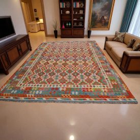   Chobi Kilim xszőnyeg 301x484 kézi szövésű afgán gyapjú kilim
