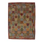 Chobi Kilim szőnyeg 259x350 kézi szövésű afgán gyapjú kilim