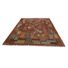 Chobi Kilim szőnyeg 246x350 kézi szövésű afgán gyapjú kilim