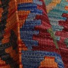 Chobi Kilim szőnyeg 246x350 kézi szövésű afgán gyapjú kilim
