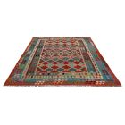 Chobi Kilim szőnyeg 247x300 kézi szövésű afgán gyapjú kilim