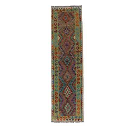 Chobi Kilim futószőnyeg 82x297 kézi szövésű afgán gyapjú kilim