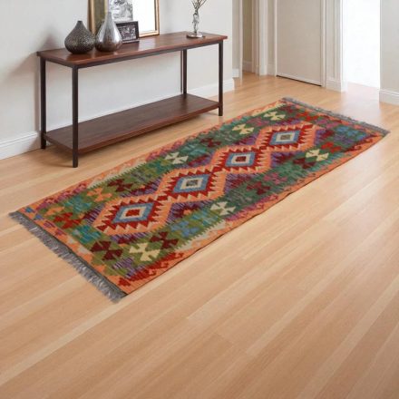 Kilim futószőnyeg Chobi 78x191 kézi szövésű afgán gyapjú kilim