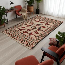   Nomád Kilim szőnyeg Adarskan 133x199 Kelim falvédő szőnyeg
