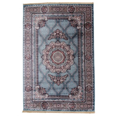 Gépi perzsa szőnyeg türkiz kék Tabriz 200x300 klasszikus nappali szőnyeg