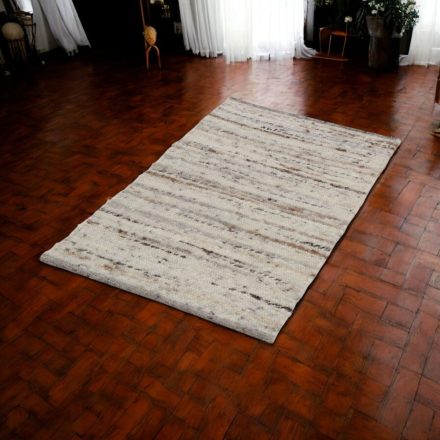 Vastag gyapjú szőnyeg Rustic 70x131 bézs szőnyeg
