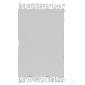 Rongyszőnyeg 94x80 fehér pamut szőnyeg