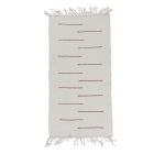 Rongyszőnyeg 70x129 bézs pamut szőnyeg