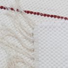 Rongyszőnyeg 70x129 bézs pamut szőnyeg