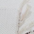 Rongyszőnyeg 79x134 bézs pamut szőnyeg