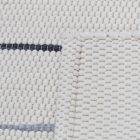 Rongyszőnyeg 70x129 bézs pamut szőnyeg