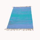 Rongyszőnyeg 71x130 kék pamut szőnyeg