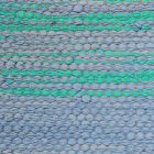 Rongyszőnyeg 71x130 kék pamut szőnyeg