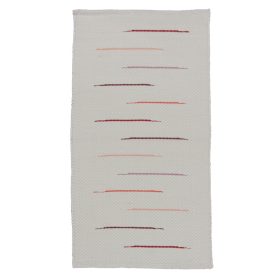 Rongyszőnyeg 128x70 fehér pamut szőnyeg