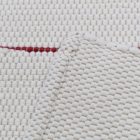 Rongyszőnyeg 128x70 fehér pamut szőnyeg