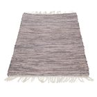 Rongyszőnyeg 125x72 barna pamut szőnyeg