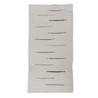 Rongyszőnyeg 70x134 fehér pamut szőnyeg