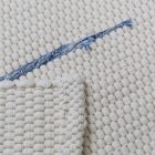 Rongyszőnyeg 70x134 fehér pamut szőnyeg