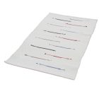 Rongyszőnyeg 130x69 fehér pamut szőnyeg