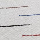 Rongyszőnyeg 130x69 fehér pamut szőnyeg