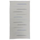 Rongyszőnyeg 129x69 fehér pamut szőnyeg