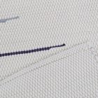 Rongyszőnyeg 129x69 fehér pamut szőnyeg