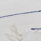 Rongyszőnyeg 70x125 fehér pamut szőnyeg