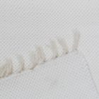 Rongyszőnyeg 133x68 fehér pamut szőnyeg