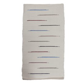 Rongyszőnyeg 70x131 fehér pamut szőnyeg