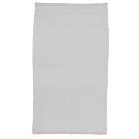 Rongyszőnyeg 126x73 fehér pamut szőnyeg