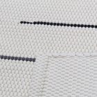 Rongyszőnyeg 70x129 fehér pamut szőnyeg