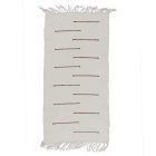 Rongyszőnyeg 60x124 fehér pamut szőnyeg