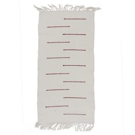 Rongyszőnyeg 60x124 fehér pamut szőnyeg