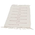 Rongyszőnyeg 60x124 fehér pamut szőnyeg